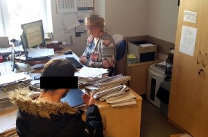 Podejrzany podczas składania wyjaśnień