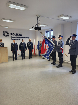 Uroczyste przekazanie obowiązków Komendanta Rejonowego Policji Warszawa II