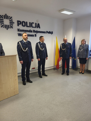 Uroczyste przekazanie obowiązków Komendanta Rejonowego Policji Warszawa II