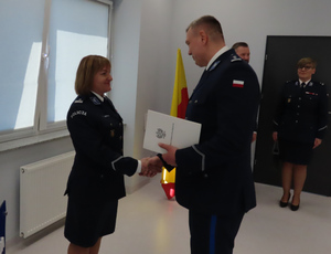 Uroczysta zbiórka z okazji powołania Komendanta Komisariatu Policji Warszawa Ursynów