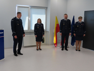 Uroczysta zbiórka z okazji powołania Komendanta Komisariatu Policji Warszawa Ursynów