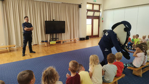 Sierżant Borsuk odwiedził mokotowskie przedszkole