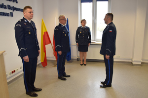 Uroczysta zbiórka w Komendzie Rejonowej Policji Warszawa II