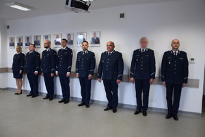 Uroczysta zbiórka w Komendzie Rejonowej Policji Warszawa II