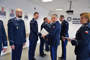 Uroczysta zbiórka w Komendzie Rejonowej Policji Warszawa II