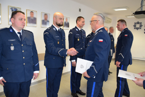 Uroczysta zbiórka w Komendzie Rejonowej Policji Warszawa II