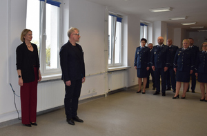 Uroczysta zbiórka w Komendzie Rejonowej Policji Warszawa II