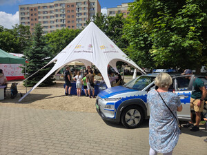 Policjanci promowali bezpieczeństwo podczas weekendowych pikników rodzinnych