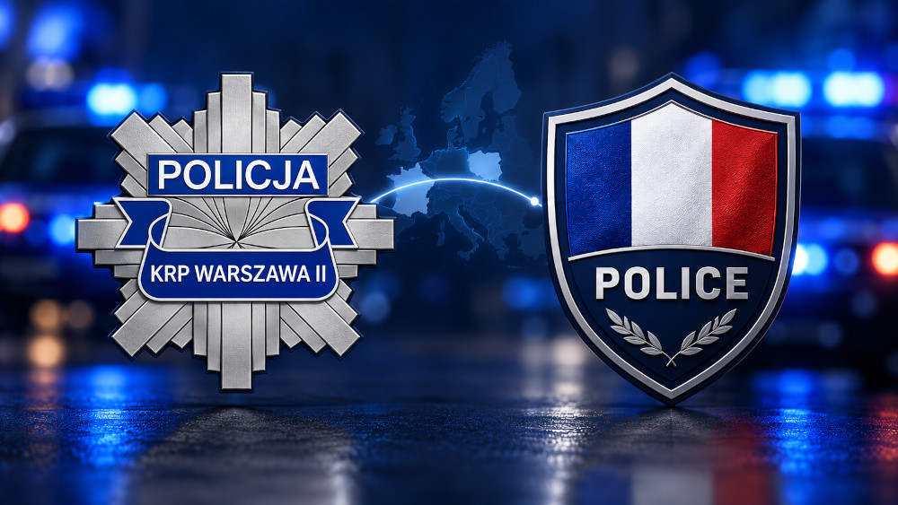 Interwencja policji w Wilanowie po zgłoszeniu z Francji